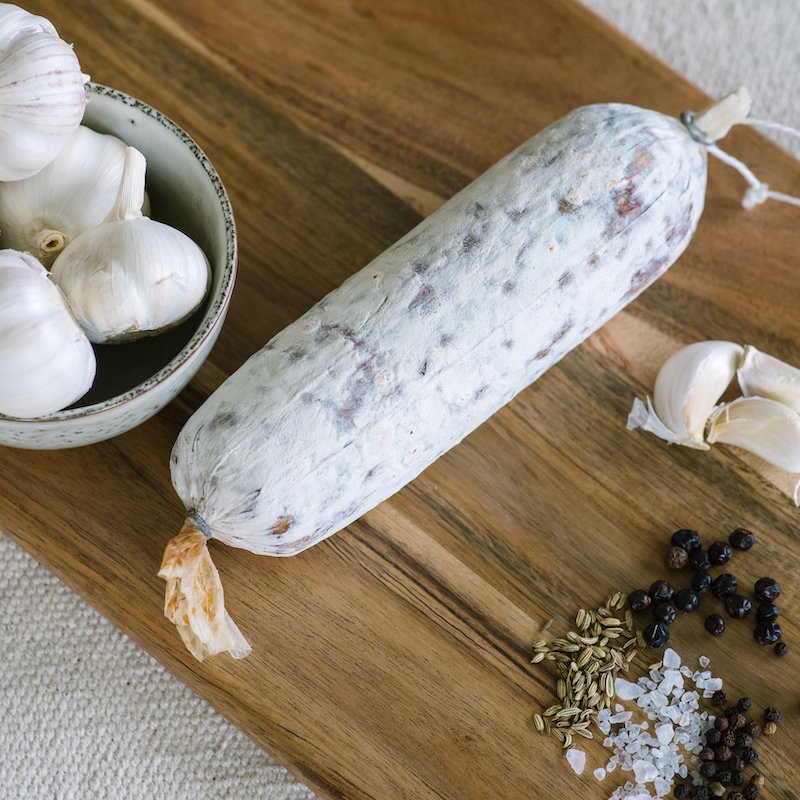 Gathered Game Wild Venison Salami Sliced Packs 100g